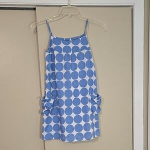 Mini Boden Blue and White Polka Dot Sundress Casual Resort Wear Size 11-12 Year